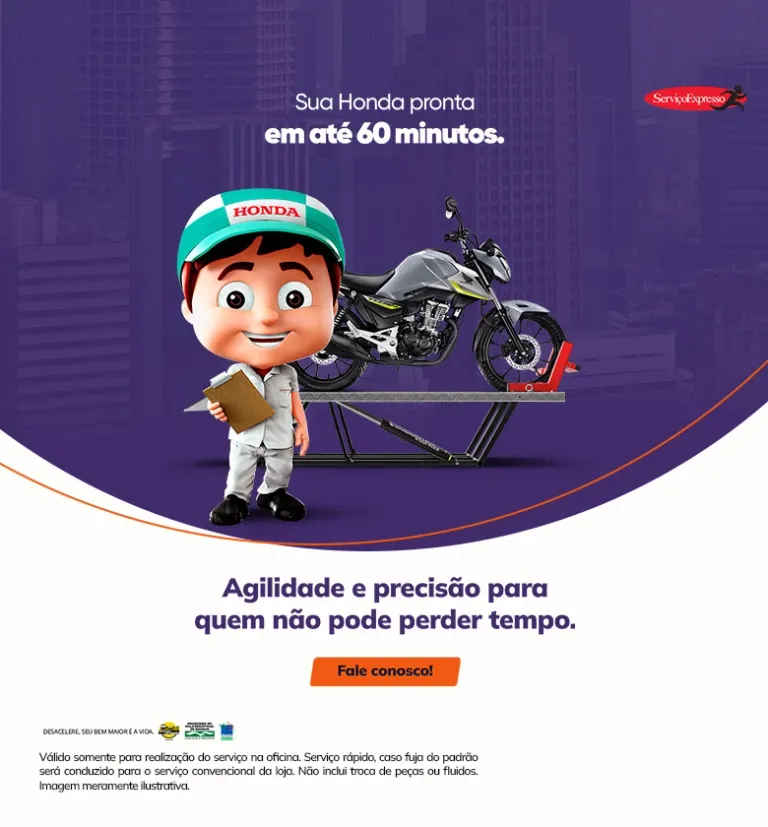 Banner Serviços Expressos Honda
