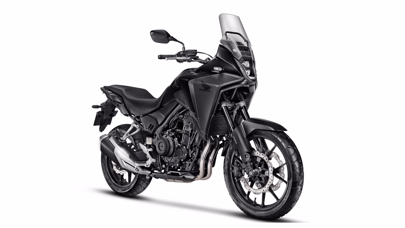 Moto Honda Nx 500 Galeria Diagonal Direita Dianteira Preto - 13 de 17