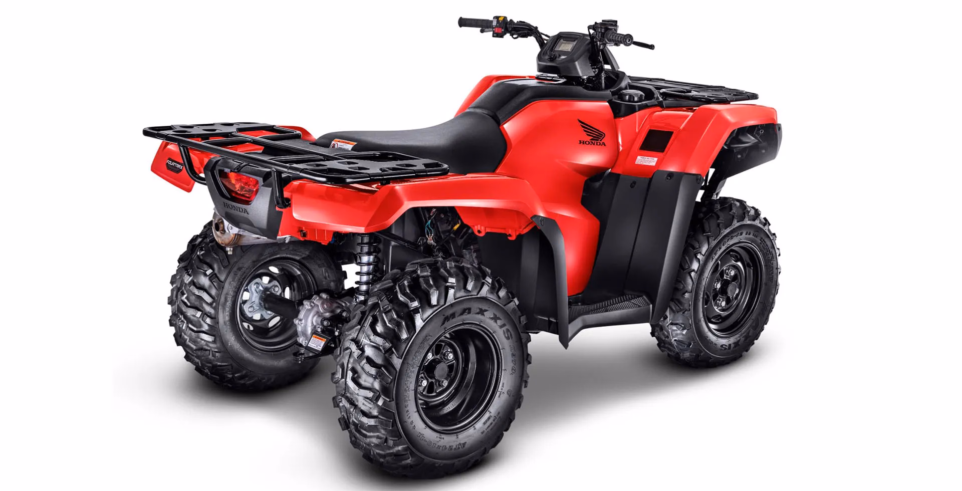 TRX 420 FourTrax na cor vermelha, visão traseira - 4 de 4